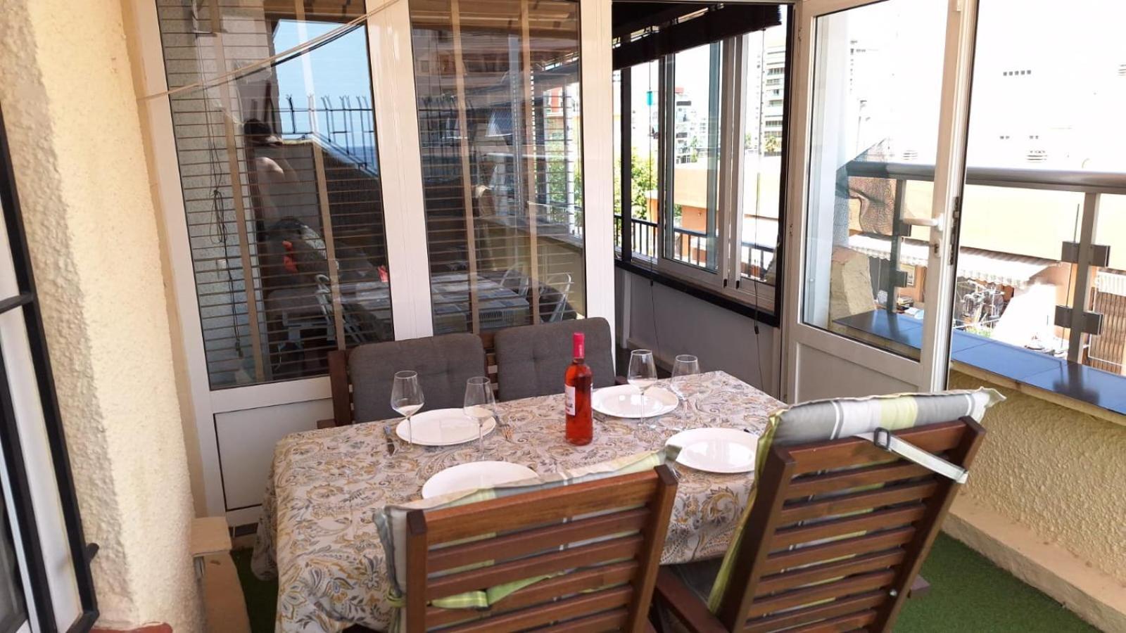 Apartamento Ático con encanto, 50m de la playa, vista al mar, wifi fibra, gran terraza Calpe Exterior foto